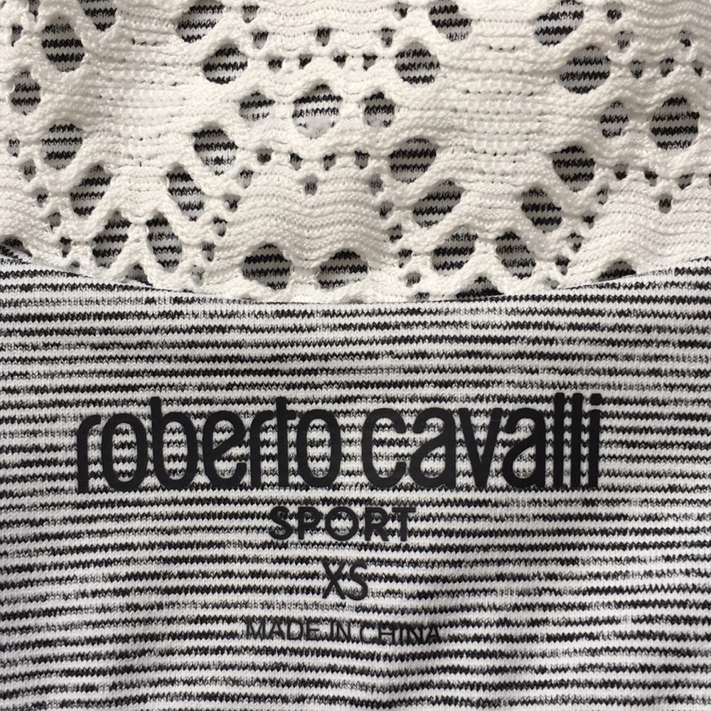 Roberto Cavalli Sport Bra Crochet Top XS - Picture 6 of 12